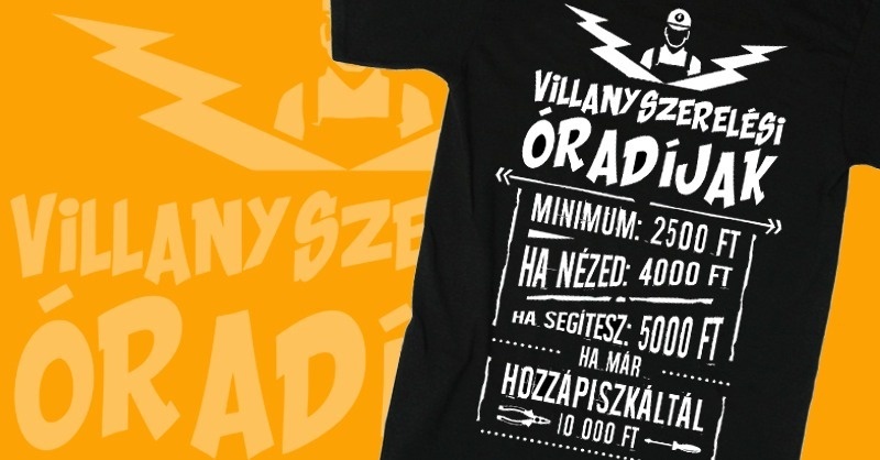Villanyszerelési óradíjak: 5000 Ft, ha segítesz!