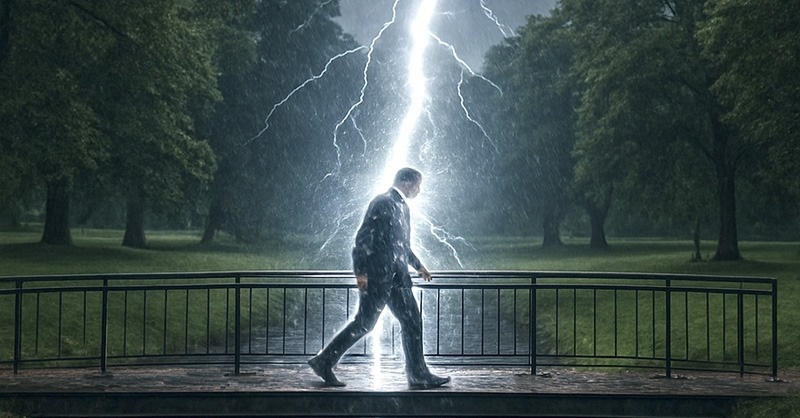 A személyeket érő villámcsapás kockázatáról