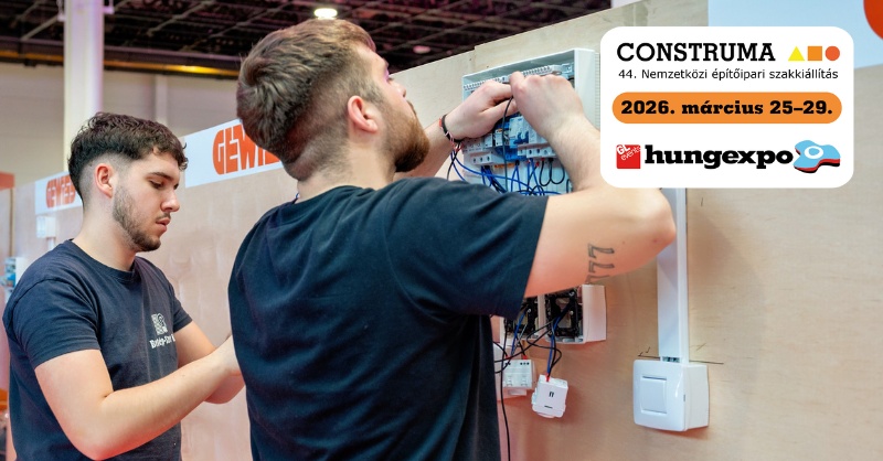 2026 márciusában ismét a szakmáé a főszerep a CONSTRUMA szakkiállításon