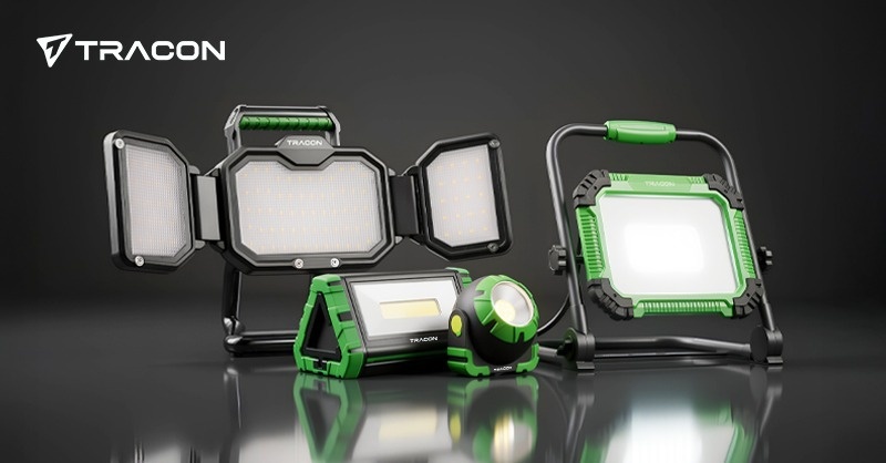 TRACON hordozható LED munkalámpák