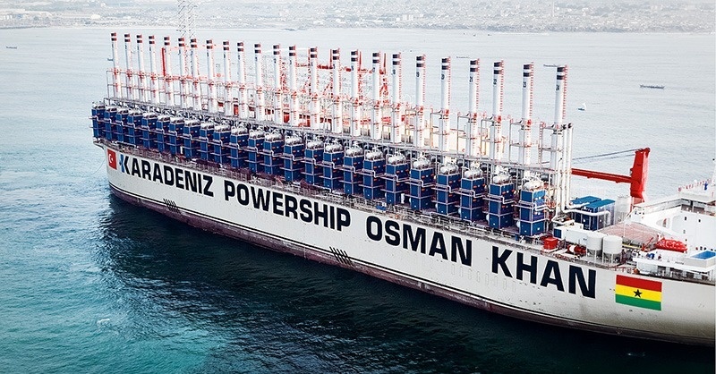 Powership, az erőműhajó
